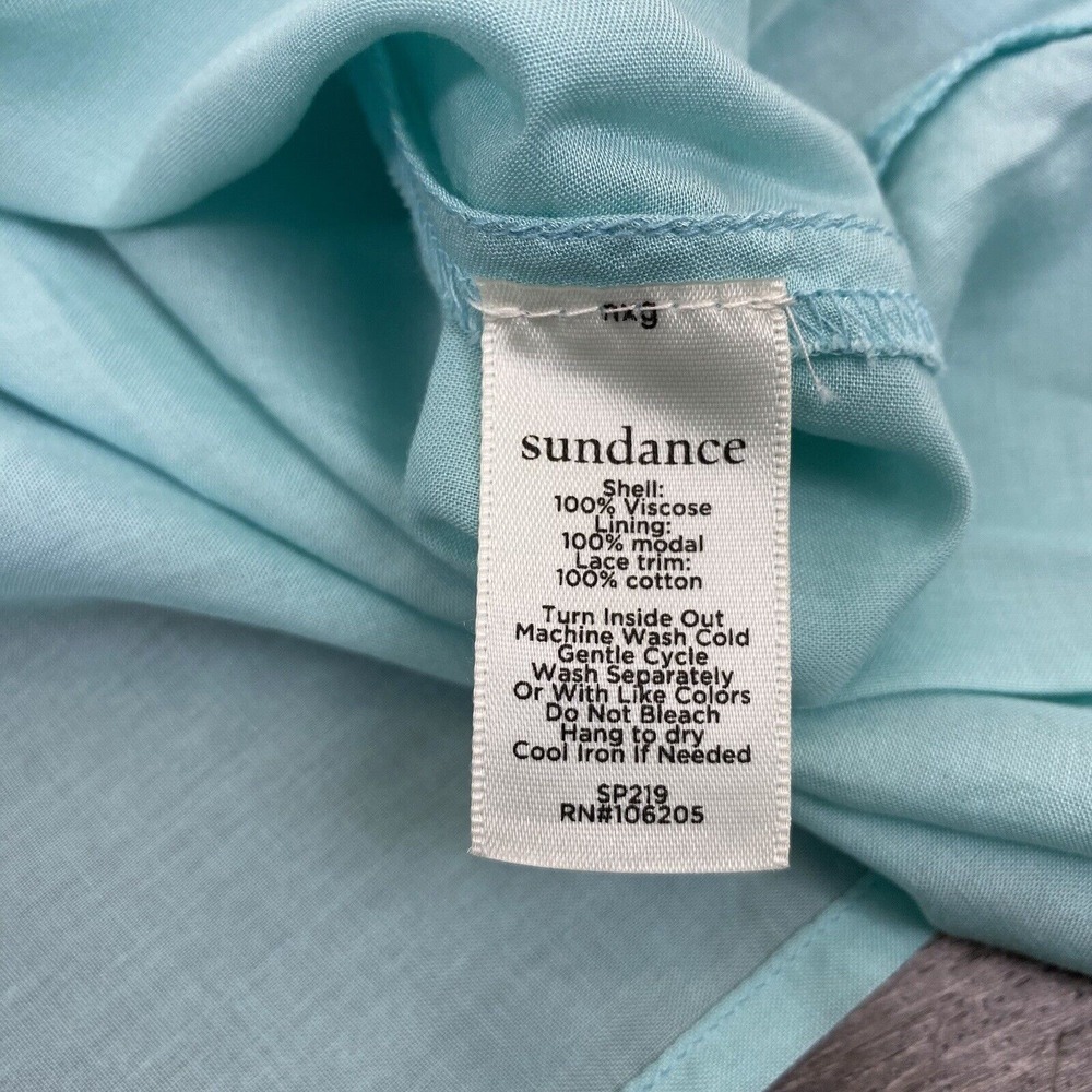 Sundance Maxi Dress Womens Size PXS Blue Floral Tropical Beachy Racerback Pocket - Picture 7 of 9